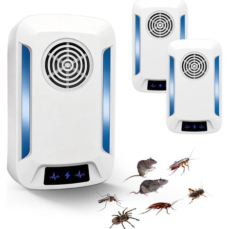 Prise Anti-Acariens Ultrason 2026, 2 Prises Ultrasoniques Contre les Acariens, Répulsif Efficace sans Produits Chimiques pour Chambre, Chambre d'Enfant – Technologie Plug (1/5)