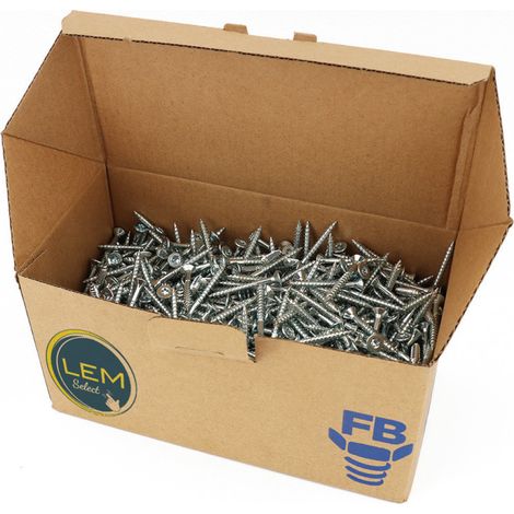 Boite de 1000 Vis agglo tête fraisée Torx T20 zingué 4.0x35mm FP
