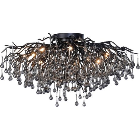 Lustre Icicle noir 100cm - 8092-18