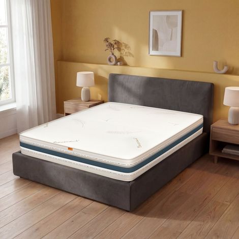 Matelas 180x200 Mousse à Mémoire de Forme Hauteur 30 cm - Dèhoussable, Bayscent Cabrio (1/5)