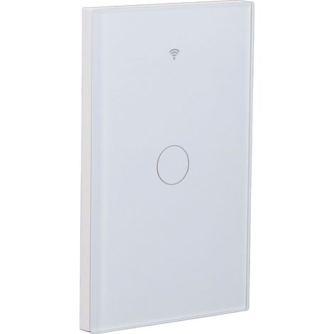 Intelligenter WLAN-Touchschalter zur Wandmontage, 10 A, gehärtetes Glas, 90–250 V (1/5)