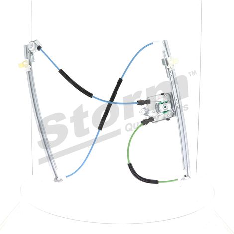 Mécanisme de lève-vitre avant droit compatible Renault 8200000556 (1/4)