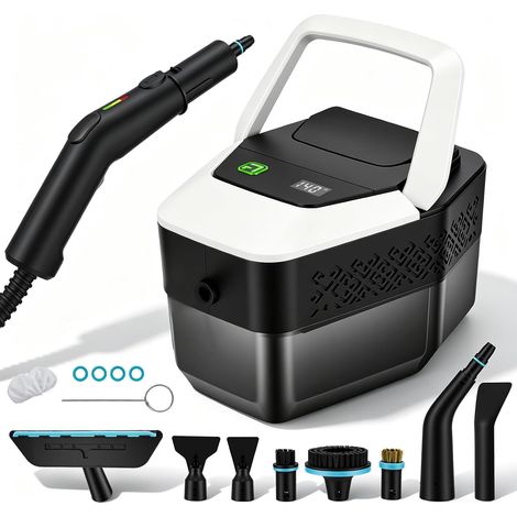 Nettoyeur Vapeur 2500W, Steam Cleaner Haute Pression avec Réservoir 1800ML, Nettoyeur Vapeur à Main 4Bar, 105°C, Nettoyant Vaporisateur Portable pour Cuisine, Salle de Bain, Fenêtre, Canapé, Voiture (1/5)