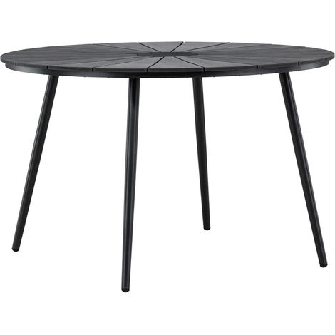 Table de Jardin Design "San Vito" 120cm Noir (1/5)