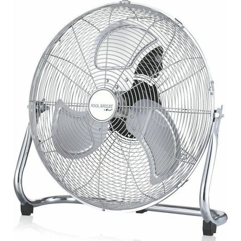 Ventilador industrial de alta potencia "Kool Breeze" (100W aspas de Ø45cm y 3 velocidades) IP20 color plateado (1/2)
