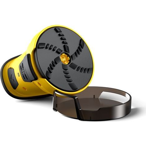 Grattoir à neige jaune pour voiture, 121111cm, grattoir à neige électrique, rechargeable par USB, outil de dégivrage des vitres de voiture. (1/5)