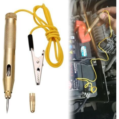 6 V/12 V/24 V Testeur pour Voiture Circuit testeur Stylo, Testeur pour Voiture, Stylo testeur de tension, Testeur De Circuit, Testeur Electrique Light Circuit Teste, pour voiture et camion (1/5)