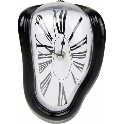 Reloj de fusión eterna Salvador Dalí, péndulo de cuarzo con números arábigos, silencioso, para estantería, mesa y escritorio. (1/4)