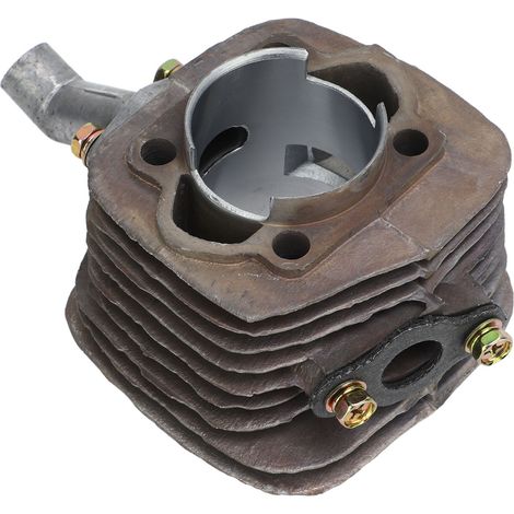 Culasse, piston et haut moteur pour moteur monocylindre 2 temps 80 cm³ de vélo motorisé. (1/5)
