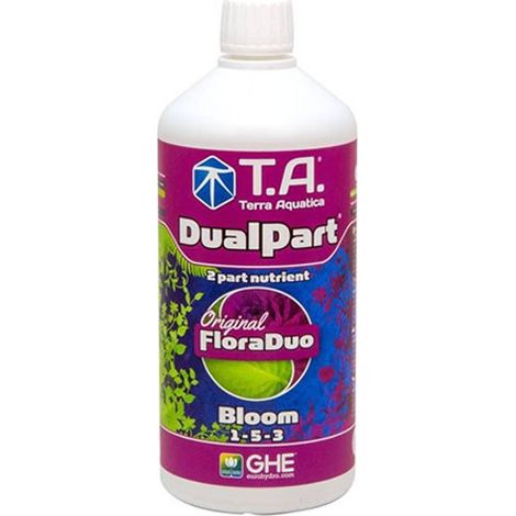 Engrais - 500ml - Floraison - Dualpart Bloom - Eau dure - Floraduo - Terra Aquatica - GHE (1/4)