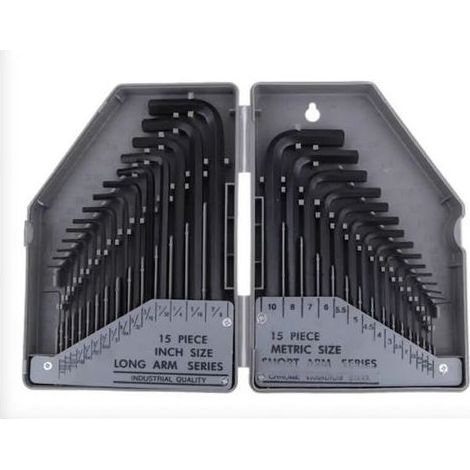 Coffret de clés allen BGS - 6 pans intérieurs - 30 pcs (1/4)