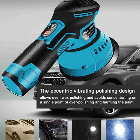 Cireuse Polisseuse Sans Fil 12V Rechargeable Multifonction Ponceuse Électrique pour Bois et Voiture (1/5)