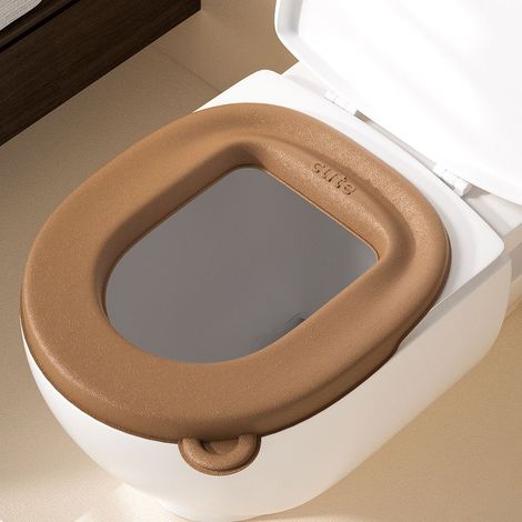 Set mit 3 WC-Sitzbezügen – wasserdichte und selbstklebende WC-Sitzbezüge, waschbar, für alle Jahreszeiten geeignet (1/5)