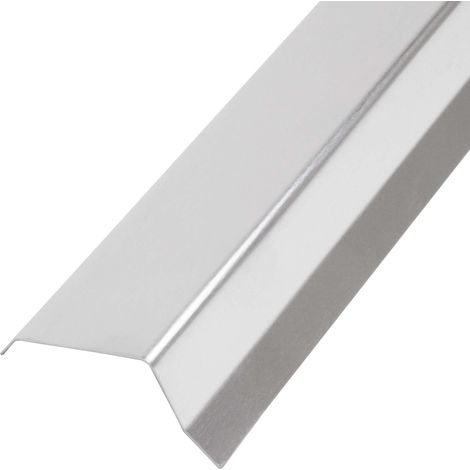 DAPRONA Dachblech Ortgangblech Giebelblech, 2m Silber Dacheindeckung Alublech für Flachdach und Steildach geeignet - 35mm