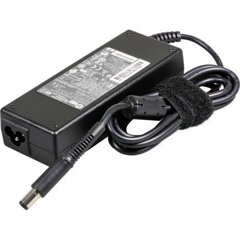 Adaptador de CA HP de 90 W para portátiles y computadoras HP. Requiere cable de alimentación. 709566-001