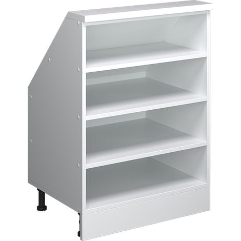Armario para techo inclinado Rion, Blanco, 60 x 81.6 cm con 4 compartimentos, Vicco (1/5)
