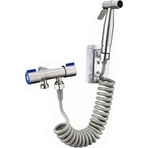 Douchette de bidet, pommeau de douchette pour WC bidet, douchette de bidet en acier inoxydable, pommeau de douchette pour kit bidet avec douchette. (1/5)