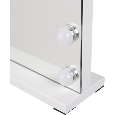 White Dimmable Hollywood LED Makeup Vanity Mirror (1/4)