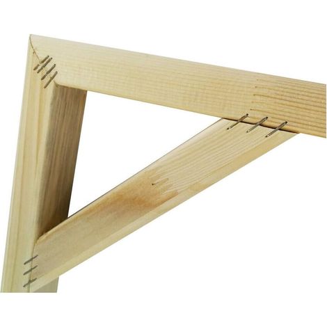 Telaio In Legno Listellare Levigato Per Montaggio Tela Rettangolare - Misura: 200x100 (1/5)