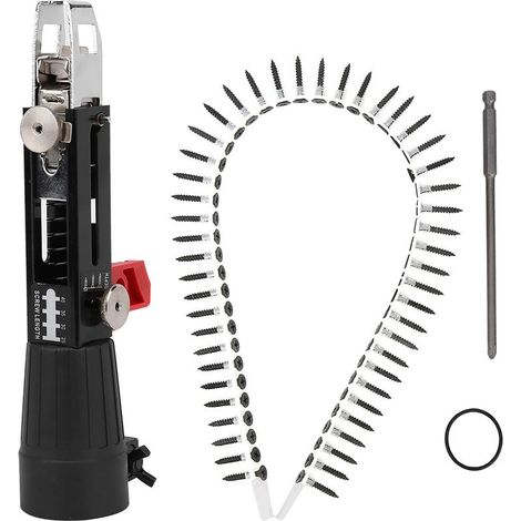 Adaptateur de chaîne de forage à vis pour perceuse électrique, gamme de mandrin 41mm-46mm Fixation de pistolet à vis rotatif pour boiseries pour plafond en bois de cloison sèche (1/5)