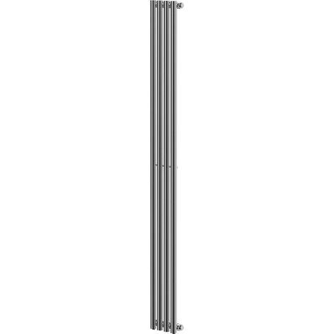 Wholesale Domestic Sinclair Chrome 1800mm x 195mm Vertical Single Panel Radiator (1/5)
