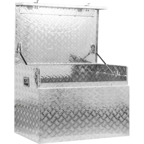 Mw Tools – Coffre de chantier en aluminium 582 L – Dimensions 1100 x 700 x 800 mm – Résistant aux chocs et intempéries – MWA545