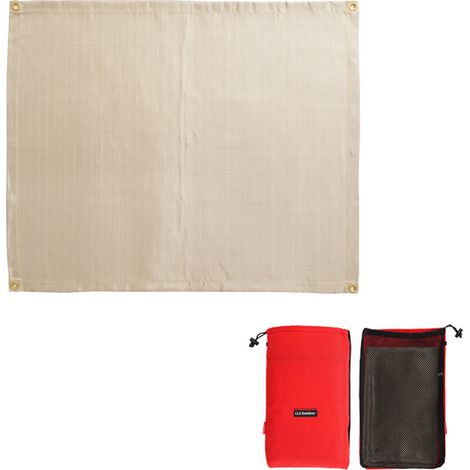 1 Tapis de feu Fibre de verre Résistant 500°C Renfort cuivre Camping Barbecue (1/5)
