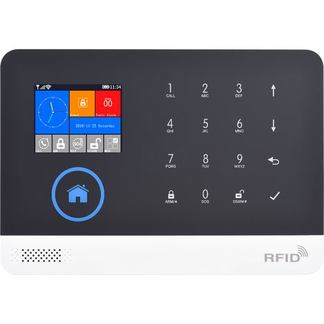 Système D'Alarme Maison Wifi Gsm 110dB Avec Capteur De Mouvement PIR Et Télécommande Pour Appartement (1/5)