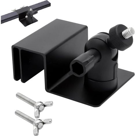 Support Caméra Gouttière Aluminium 360° – Fixation sans Perçage pour Caméra Blink Arlo Eufy Reolink – Support Étanche Rotatif Universel pour Caméra Sécurité Extérieur Maison Jardin (1/5)