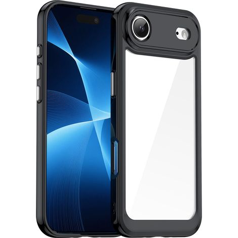 Cover per iPhone 17 Air con motivo spaziale - Nera trasparente (1/5)