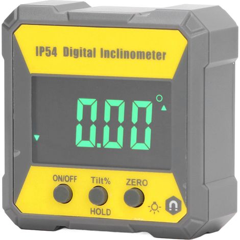 Digitaler Winkelmesser IP54, hochpräziser digitaler Neigungsmesser, elektronischer Winkelmesser mit Nivellierbox und Magnetfuß (1/5)