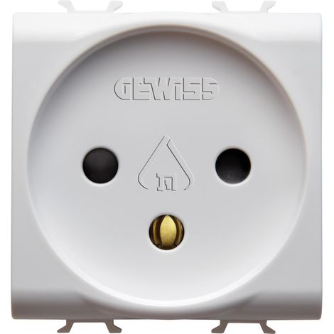 PRISE 2M 2 P+T 16A STD ISRAEL. BL. SAT. GEWISS GW15281