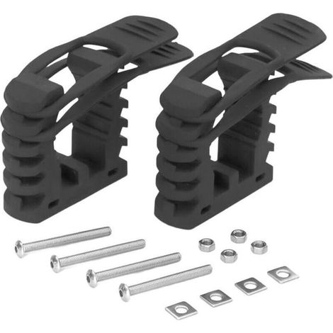 Lot de 2 supports de fixation rapides en caoutchouc, parfaits pour les camping-cars et les UTV. (1/4)