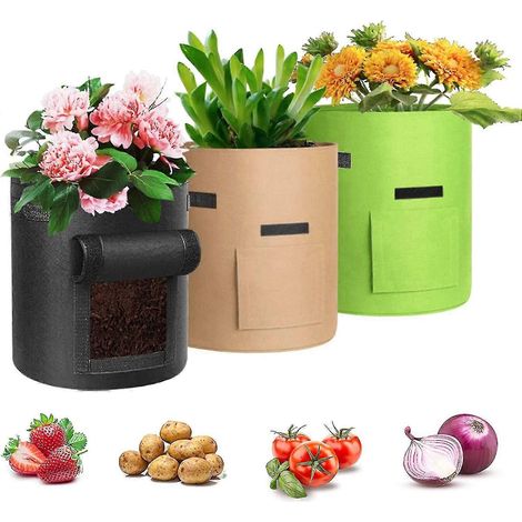 Sacs de culture, sacs de plantation d'intérieur respirants, sacs à légumes pratiques et résistants (1/5)