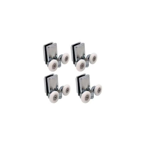 Set mit 4 23-mm-Duschtürrollen für Schiebetüren - Crezuo (1/4)
