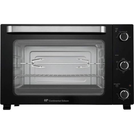 Continental Edison CEMF60B3 Mini-Backofen Schwarz 57 Liter
