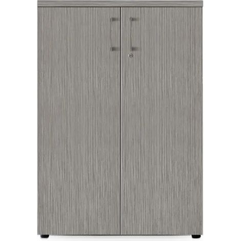 Mobile ufficio libreria media Start Up - Rovere grigio (1/3)