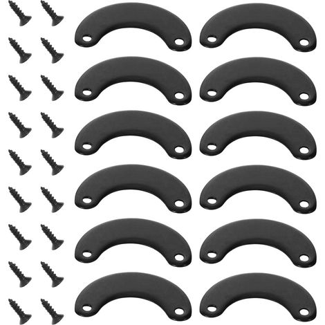 Lot de 100 pinces métalliques noires avec bouton pivotant pour cadres photo, fixations murales (1/5)
