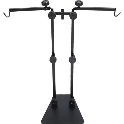 Support de lampe pour terrarium à reptiles, multifonctionnel, à double crochet et réglable, en métal. (1/5)