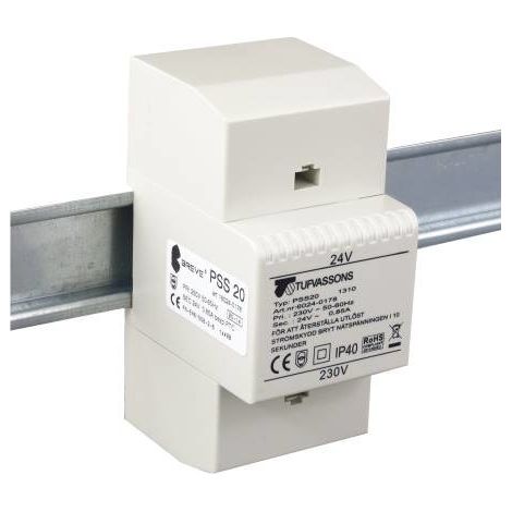 Trasformatore monofase PSS 50 230/24V IP30 per guida DIN TH-35 in alloggiamento modulare