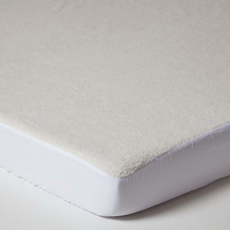 HOMESCAPES Cosy Fleece Underblanket, Super King Size