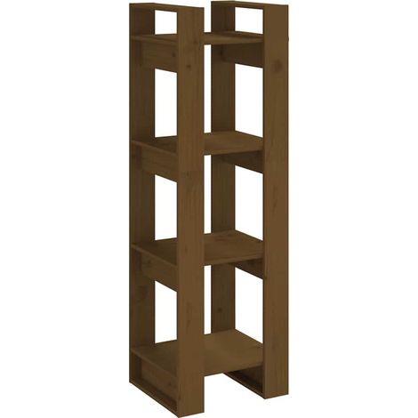 Maison Exclusive - Estantería/divisor espacios madera marrón miel (1/5)