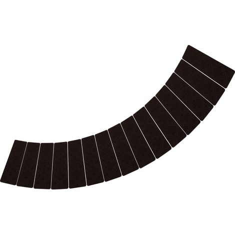 15-teilige, rutschfeste Treppenstufenmatten, europäisches Muster, kaffeefarben, elegant geprägt (1/5)