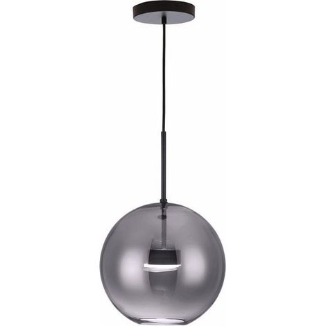 Suspension Reality Multiverse boule verre noir LED 10W