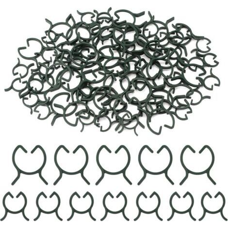 200 Pièces Clips de Support pour Plantes,Attache pour Tomates,Attache pour Plantes Grimpantes,Clips de Fixation Plantes Exterieur,Clips de Jardin,pour Fruit,Légume,Tomates-M+L (1/4)