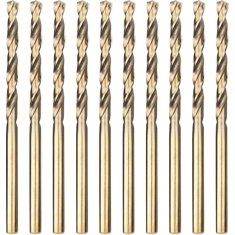 Set mit 10 professionellen 3-mm-Spiralbohrern, Edelstahl, DIN 338-Norm (1/5)