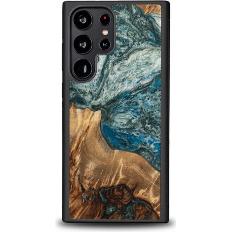 Custodia esclusiva Bewood per Samsung Galaxy S23 Ultra - Pianeti - Terra (1/3)