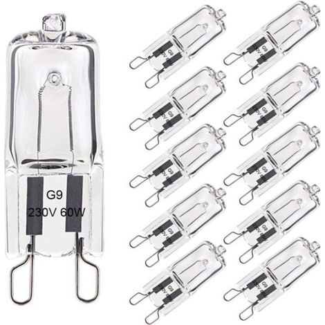 Ampoule Halogène G9 60W Blanc Chaud 2800K 680LM 230V Dimmable, Capsule à Filament, Lot de 10 (1/5)