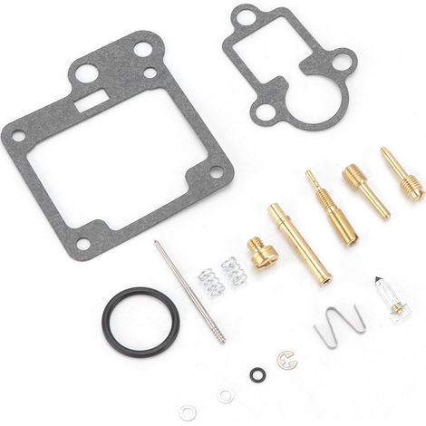 Ortviai Kit de réparation de carburateur pour moto Yamaha Badger YFM 80 (1985-2008) – aluminium plaqué cuivre, 17 pièces (1/5)