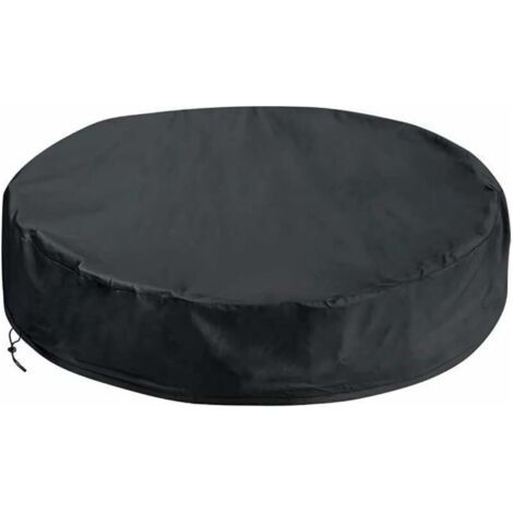 Couverture pour spa ronde 245×30 cm – Tissu Oxford 210D résistant aux UV – Cordon de serrage réglable – Protection contre intempéries (1/5)